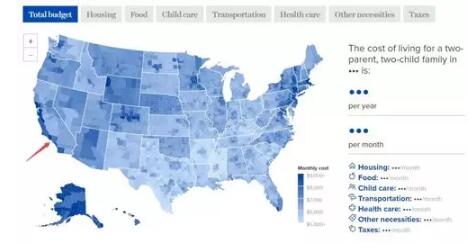 ECRI公布全美各州最低生活费：洛杉矶从$9.3万暴跌至$6.6万