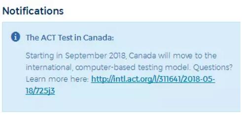 注意！加拿大已列入ACT考试国际考场参与9月机考，另增20分钟加试...