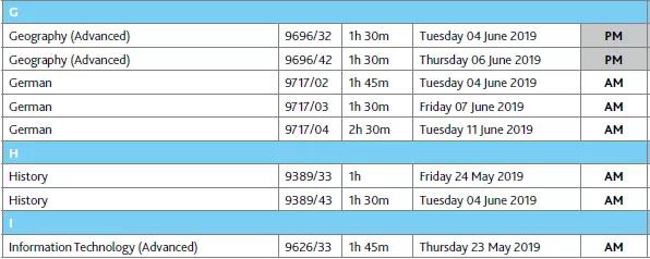 CIE考试局：2018年10-11月A-Level成绩揭晓时间及2019年全年考试排期